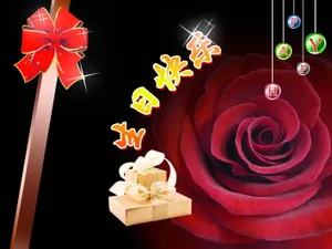 生日快乐玫瑰花图片_1