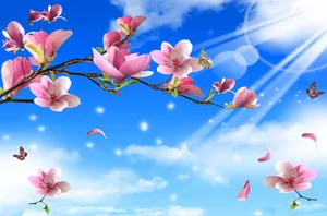 粉色玉兰花图片第1张