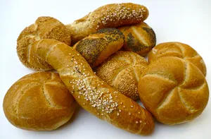 看起来好吃的芝麻面包高清图片第张
