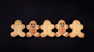 可爱的圣诞节姜饼图片第张