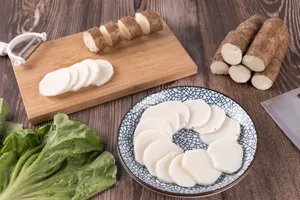 放在碟上的山药图片第张