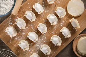 刚制作好美味的饺子图片第张