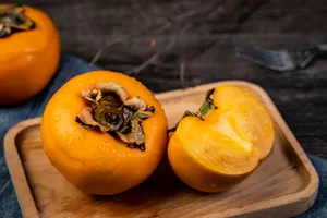 秋季金黄的柿子图片第张