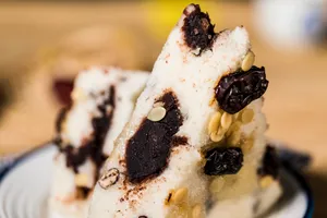 江浙沪风俗五颜六色的重阳节桂花糕图片第张