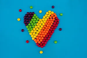 五彩巧克力糖果图片第张