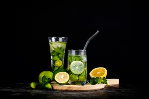 夏日清爽柠檬薄荷图片第张