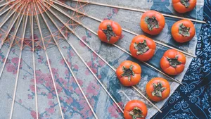 新鲜熟透的柿子图片第张