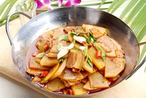 美味的家常干锅土豆片图片第张