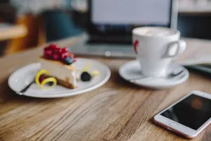 一边工作一边喝下午茶的图片第张