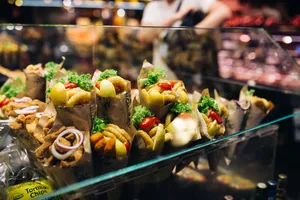 集市上的各种食物图片第张