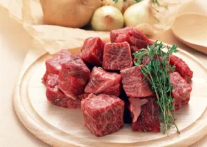 新鲜的雪花牛肉特写图片第张