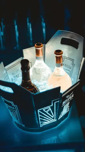 三瓶冰镇香槟酒图片第1张