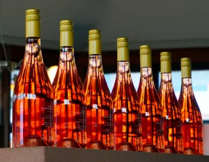 红色香槟酒瓶图片_1