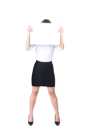 商务美女举牌照第1张