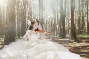 新娘婚纱唯美写真图片