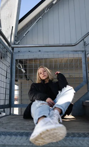 欧美街拍美女模特图片