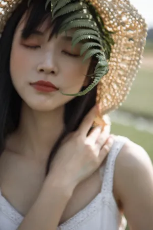 森系唯美意境女生图片_1