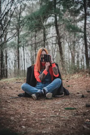 户外摄影美女艺术照_1
