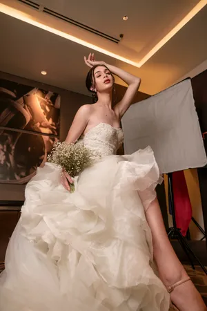 单人新娘婚纱摄影图片
