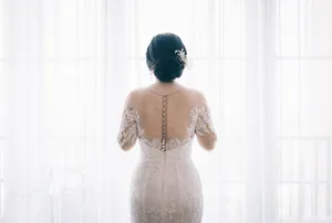 新娘婚纱背影图片_1