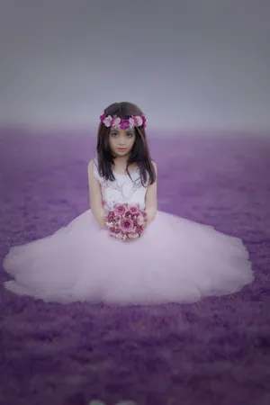 小美女婚纱写真图片