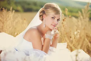 女生欧美婚纱头像图片