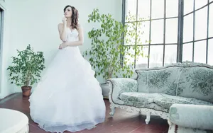 欧美唯美婚纱美女图片