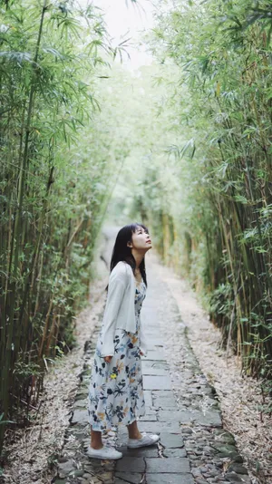 森系小清新女生图片