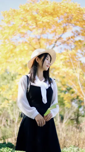 清新女生侧颜图片_1