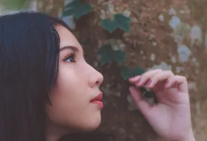 日本美女侧颜图片_1