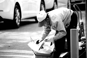 拾荒人图片