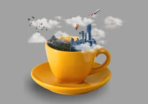 另类咖啡杯城市图片_1