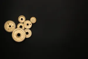 金色的齿轮图片