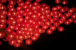 红色灯笼高挂图片_1