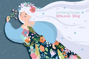 三八妇女节祝福卡通图片_1