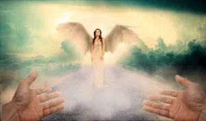梦幻美女天使创意设计_1