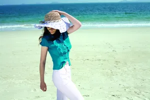海边美女非主流图片