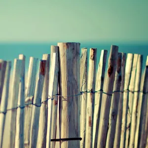 海边栅栏非主流图片_1