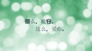 晚安爱情文字图片_1