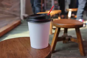 一杯咖啡特写图片_1