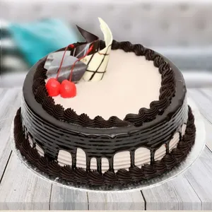 巧克力奶油生日蛋糕图片_1