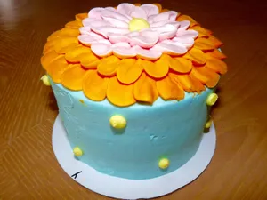 奶油裱花蛋糕图片_1