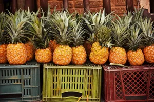 菠萝水果摊图片_1