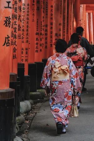 日本和服美女背影图片_1