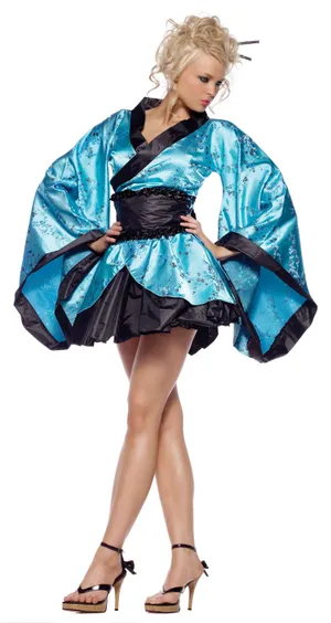 穿和服的欧美美女图片_1