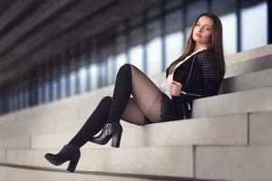 外国美女袜图片