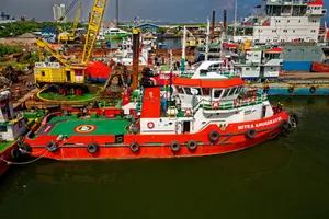 停着轮船的港口图片第张