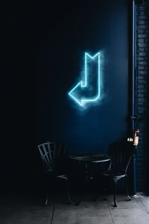 路边的箭头标识图片第张