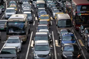 拥堵的汽车城市交通图片第张