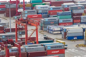 码头上的集装箱图片第张